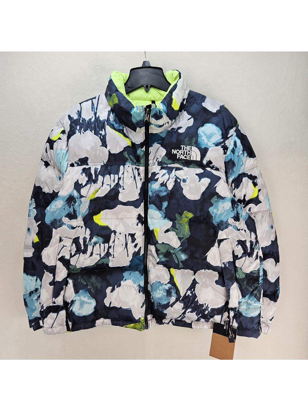 THE NORTH FACE WOMEN'S XXL 1996 RETRO NUPTSE JACKET FLORAL PRINT 700 PUFFER NWT